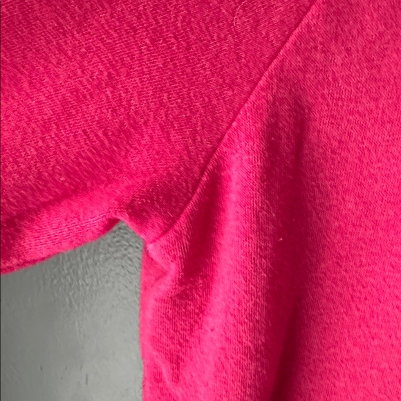 J. CREW women’s wide button collar pullover hot pink size medium womens top - Picture 7 of 16